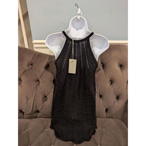 JOIE Crochet Dress Short Chevron Scalloped Bottom Size S BNWT - Picture 3 of 11
